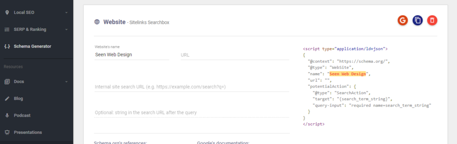 schema markup generator